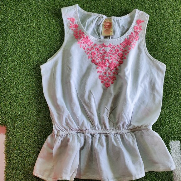 Set of 3 Girls Sleeveless & Long Sleeve Holiday and Summer Tops, Size M (7-8) - Picture 2 of 16